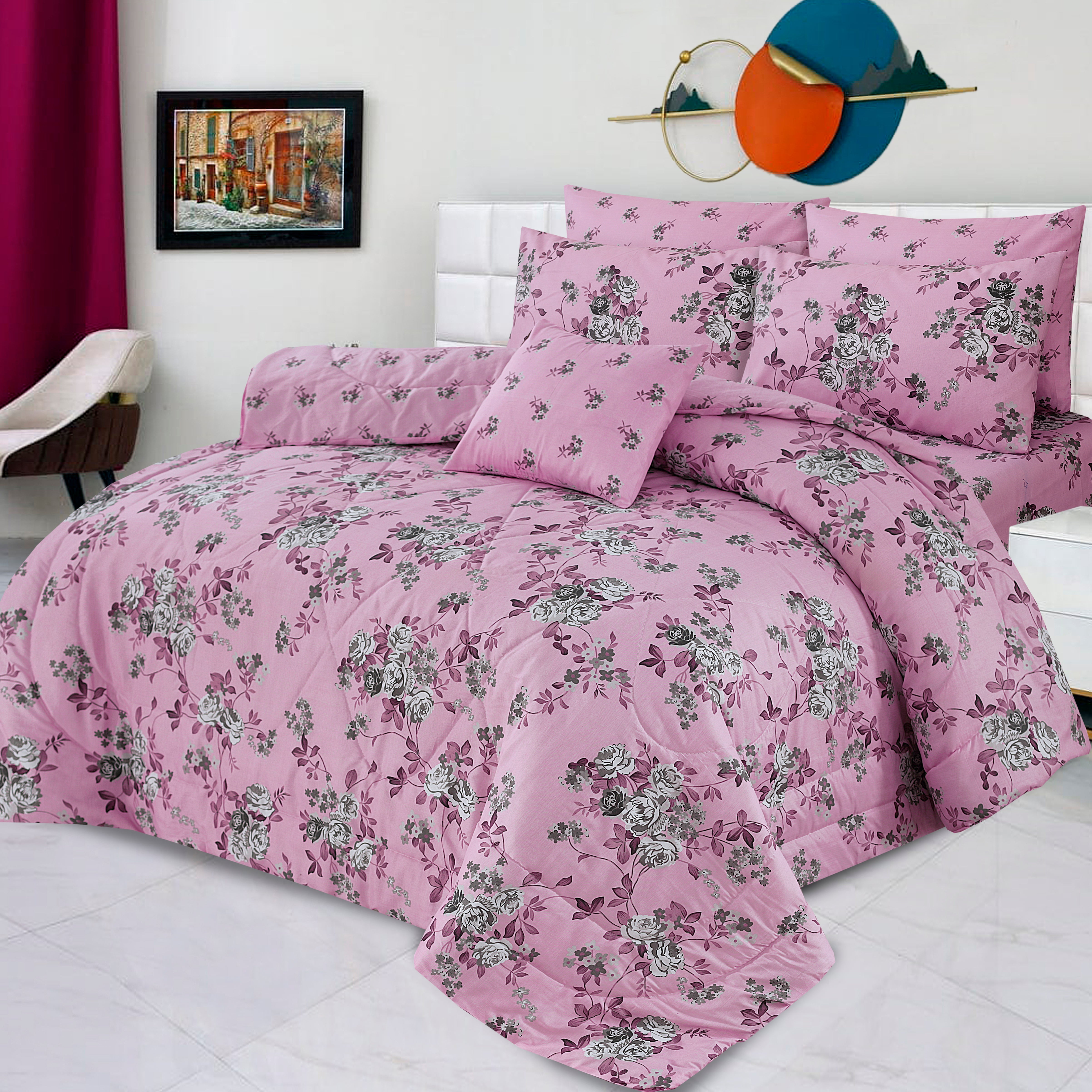 7 Pcs  Comforter Set Mh-783