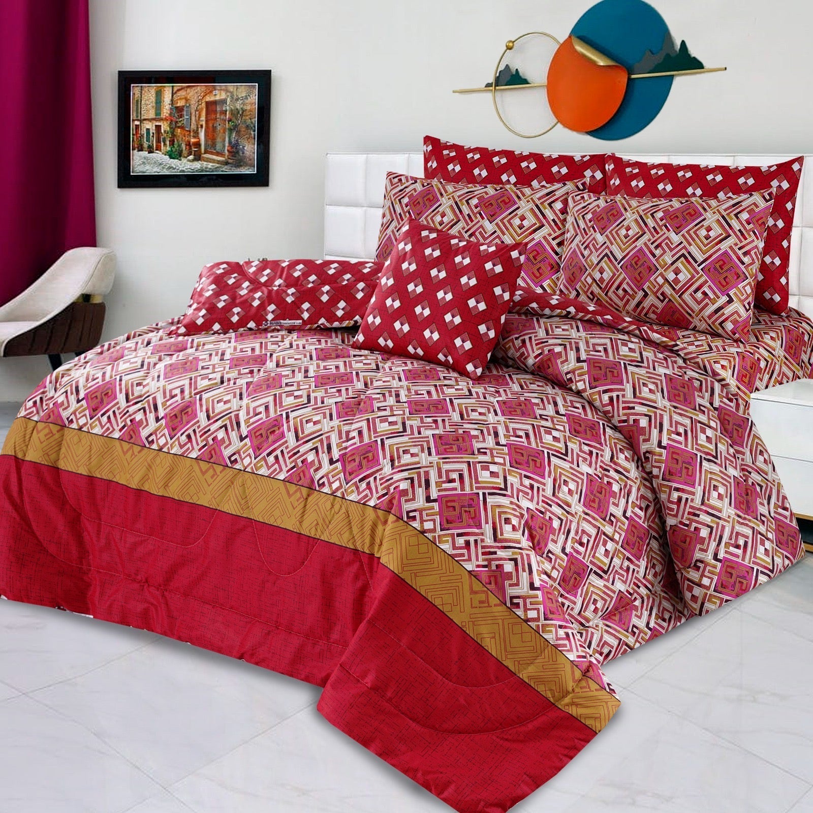 7 Pcs  Comforter Set Mh-774