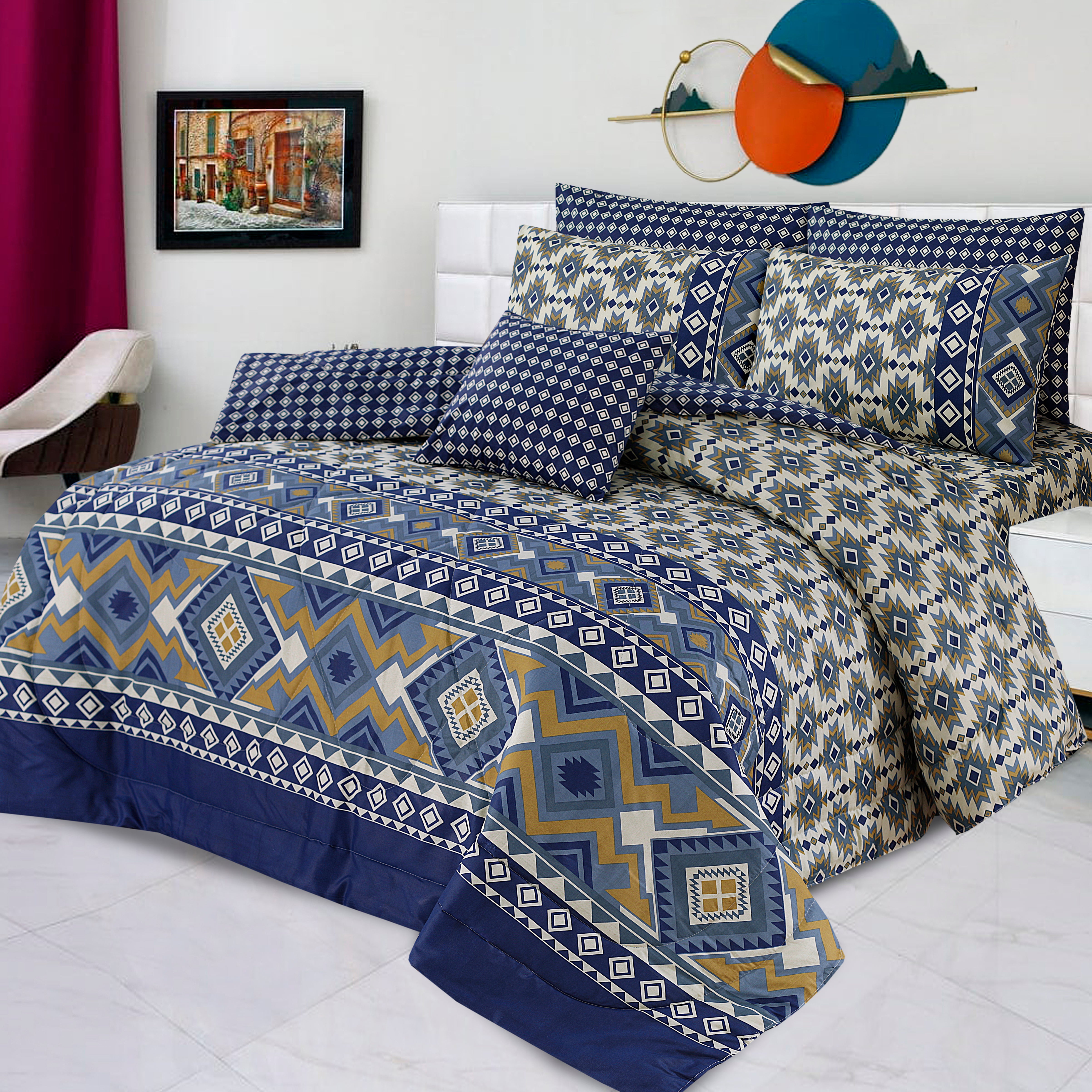 7 Pcs  Comforter Set Mh-781