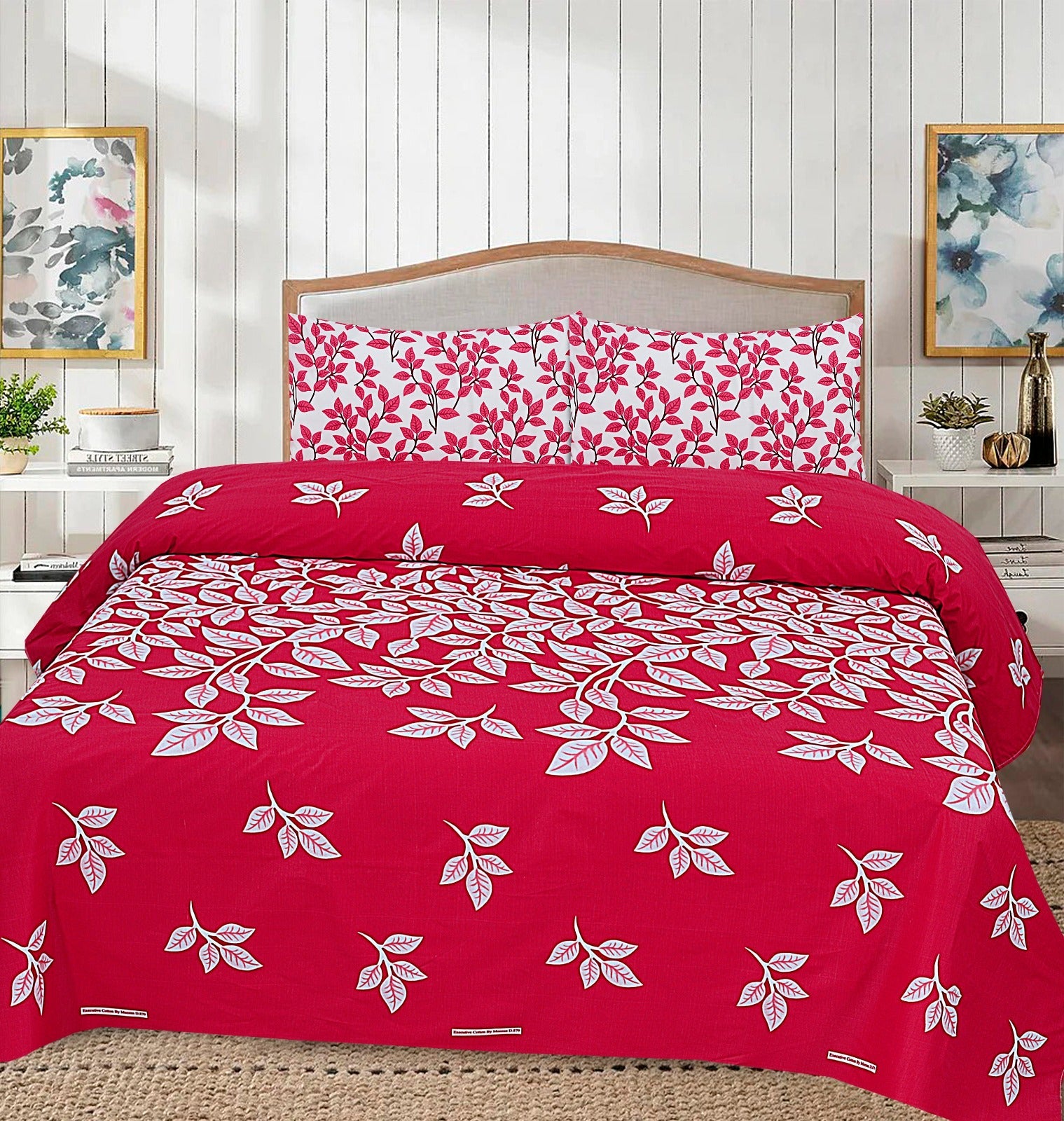 Cotton 3pc Bedsheet Set  MN-40